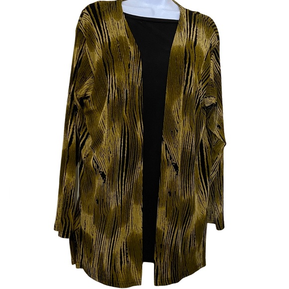 VINTAGE A TOUCH OF CLASS Kimono Animal Print Lightweight Jacket Womens Size XS - Picture 3 of 5